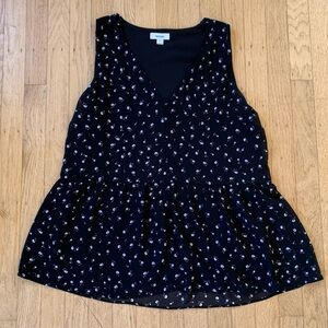 Kensie Women’s Medium floral print boho sleeveless blouse